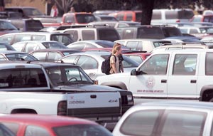 Parking is better on campus