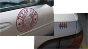 Texas A&M seal on state vehicles